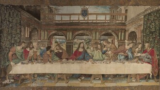 Tapiz de «La última cena» (detalle). Fotografía de los Museos Vaticanos