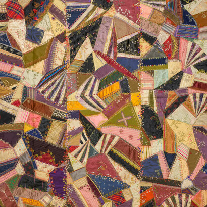 Margaret J. Gilman, Quilt (detail), ca. 1898-1905. Courtesy of Smithsonian American Art Museum