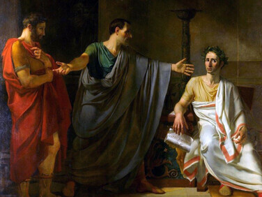 Abel de Pujol, La clémence de César  