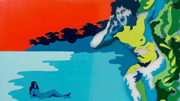 Evelyne Axell, L’appel (detail), 1972. Courtesy of the Fondation Carmignac