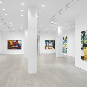 Raffi Kalenderian, Bathers (Nothing comes from nothing), exhibition view. Courtesy of Miles McEnery Gallery