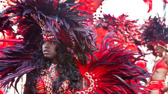 Color en el carnaval de Notting Hill