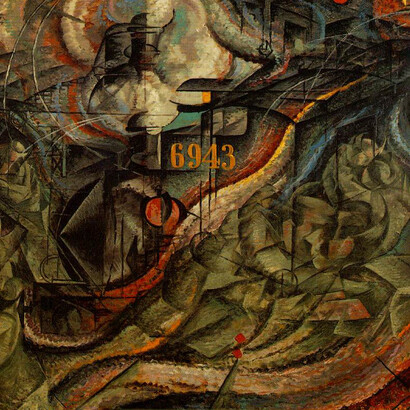 Umberto Boccioni, States of Mind I: The Farewells (1911, detalle)