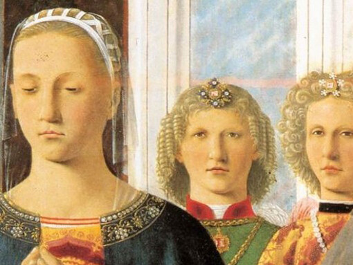 La Pala di Piero, dettaglio della Vergine