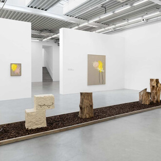 Jenny Brosinski, In my cloud (no birds), exhibition view. Courtesy of Almine Rech Gallery