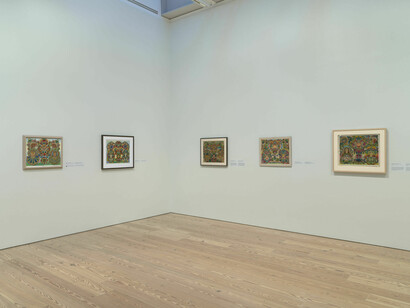 The lost world: the art of Minnie Evans, exhibition view. Courtesy of Whitney Museum of American Art