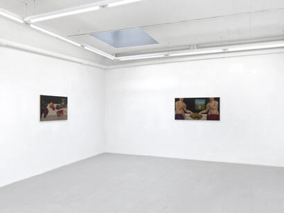 Natalia González Martín, Fruta y media tarde, exhibition view. Courtesy of Galerie Sébastien Bertrand