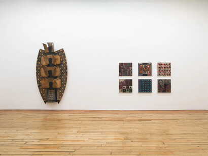 Reginald Madison, Lucid dreamer, exhibition view. Courtesy of Rachel Uffner Gallery 