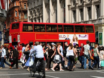 Autobús en las calles de Londres