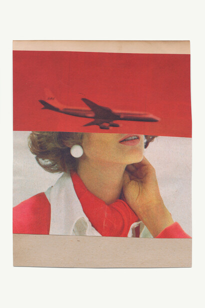Katrien De Blauwer,Faces 9, 2020, Unique Photo Collage,4.7 x 6 inches. Courtesy of Rosegallery