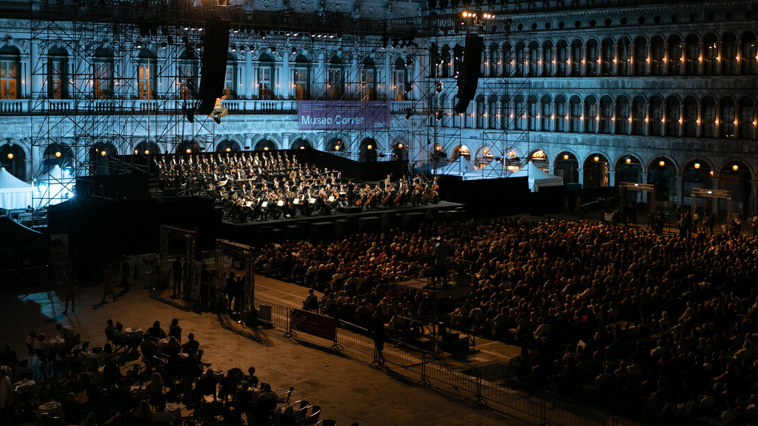Vista di Piazza San Marco in concerto. Cortesia di Piazza San Marco. Foto di Michele Crosera