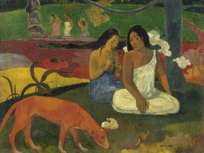 Paul Gauguin. Arearea (Joyousness), 1892. Musée d’Orsay, Paris, bequest of M. and Mme Lung, 1961.