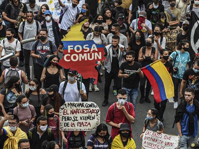 Movilizaciones en Bogotá contra el abuso policial