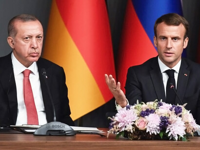 Recep Tayyip Erdoğan y Emmanuel Macron, presidente de la República Francesa