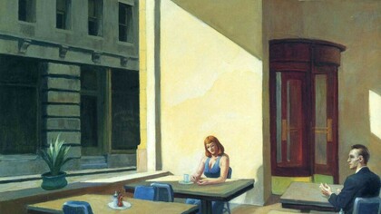 «Sunlight in a Cafeteria» (1958): nadie retrató mejor la soledad de la sociedad moderna que el pintor estadounidense Edward Hopper