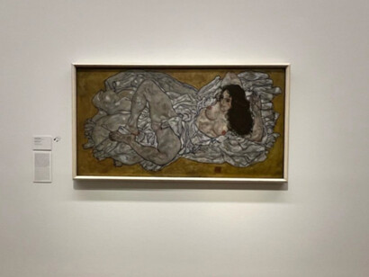 Egon Schiele, Reclining Woman, 1917. Oil on Canvas. Leopold Museum, Vienna