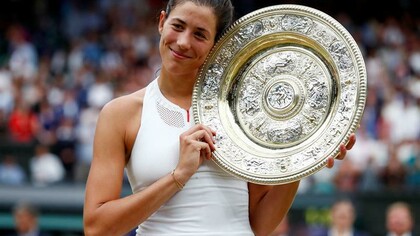 Garbiñe Muguruza, flamante campeona de Wimbledon