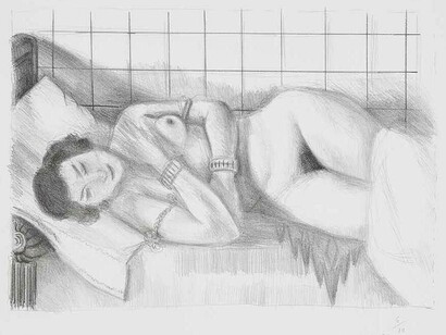 Figure endormie, châle sur les jambes, Henri Matisse, 1929
Lithograph
Paper 44.6 x 55.0 cm / Image 26.8 x 38.0 cm
Edition of 50