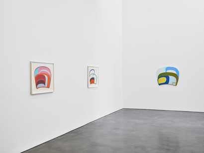 Joanna Pousette-Dart, Centering, exhibition view. Courtesy of Lisson Gallery