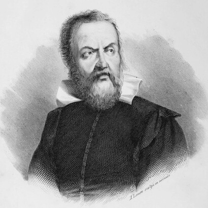 Agostino Lauro, "Galileo Galilei", 1842. Galileo Galilei grazie al telescopio trasformò l’ipotesi copernicana in evidenza osservabile, sfidando l’autorità ecclesiastica del suo tempo