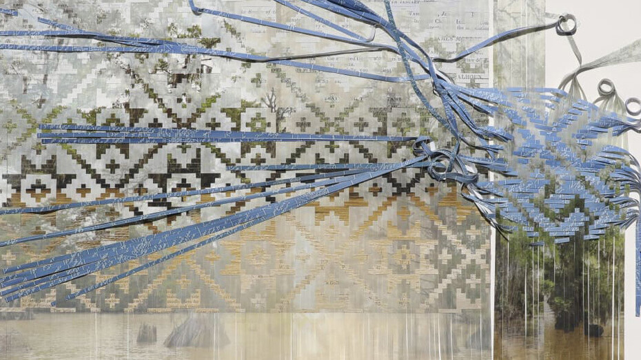 Sarah Sense, Montclair broken plait, 2024. Courtesy of the artist and Bruce Silverstein Gallery