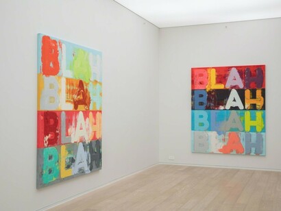Mel Bochner, Exhibition view. Courtesy of Simon Lee Gallery