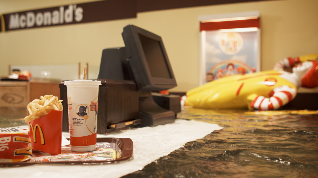 Flooded McDonald’s. Courtesy of Colby College Museum of Art