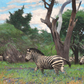 Wilhelm Kuhnert, Zebras, no date. Courtesy of the Nelson-Atkins Museum