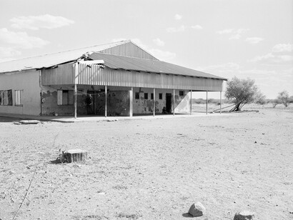 Jo Ractliffe (South African, born 1961)
Decommissioned military outpost, Schmidtsdrift, 2012
From the series The Borderlands
Inkjet prints, 2015
On loan from the artist, courtesy Stevenson, Cape Town and Johannesburg
© Jo Ractliffe. Courtesy of Stevenson, Cape Town and Johannesburg