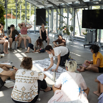 School of ecological imagination, edizione precedente, vista della mostra. Cortesia di Serra Madre