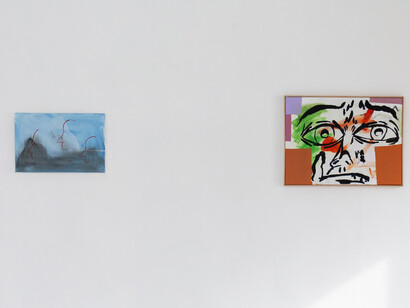 Tom Król, Blowing raspberries, exhibition view. Courtesy of Pizza Gallery