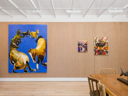 Ken Taylor Regnaga, Beneath the avocado tree, exhibition view. Courtesy of Simchowitz