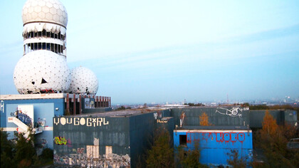 Berlin's art scene; a view of the city and street art