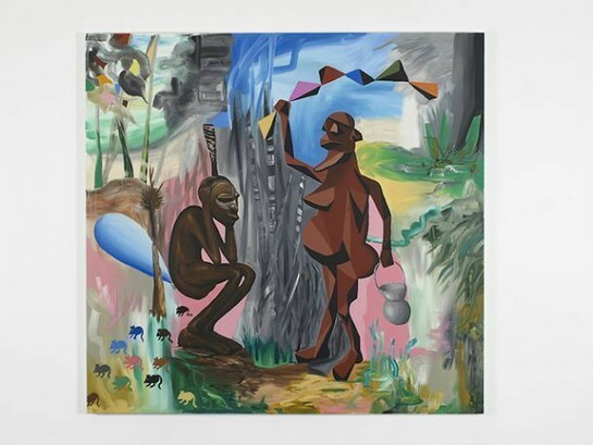 Djordje Ozbolt, Papa don’t Preach, 2014, Acrylic on canvas, 225 x 235 cm / 88.5 x 92.5 in, courtesy of Herald St, London