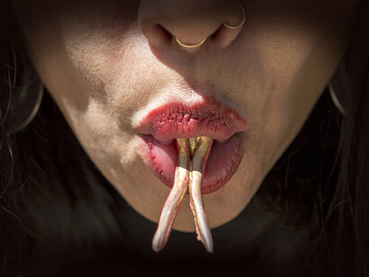 Yutsil Cruz: Magia Blanca magia prieta, 2020, Video performance, México. Foto cortesía de la artista