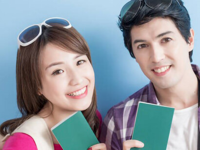 With joy on their faces, the young couple held their newly acquired ID cards