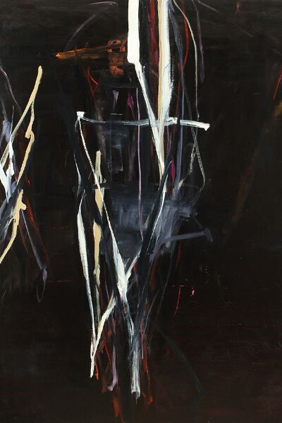 Tom Lieber, New Moon, 2014, Oil and gesso on canvas, 88 x 72 inches