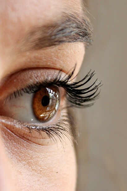 Person with brown eyes
