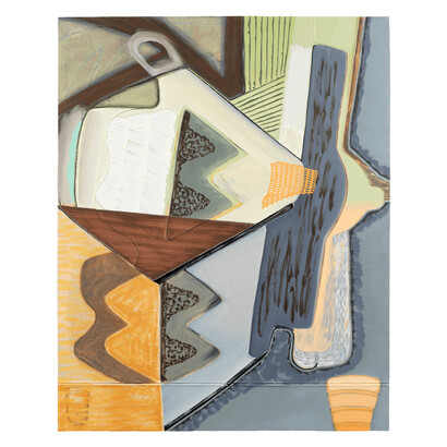 Magalie Guérin, Untitled (res 6.2), 2019, oil on canvas on panel, 30x24 inches. Courtesy of the artist and Andrew Rafacz
