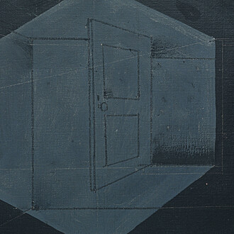 Una luce che entra attraverso la finestra per dissolvere l’oscurità persistente dal mio tempio e prigione dell’intimità e i miei sogni ad occhi aperti (dettaglio), 1978, tempera e matita su carta, 21 x 27,9 cm, Orani, Museo Nivola