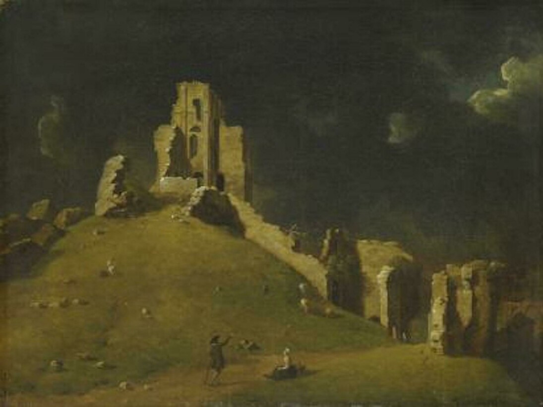 John Inigo Richards, Corfe Castle, Dorset, 1764, oil on canvas, Yale Center for British Art, Paul Mellon Collection