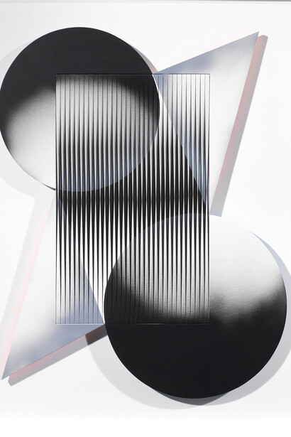 Alberto Biasi, … ovvero spacca il cappello in due, 2007, Courtesy Tornabuoni Art Gallery