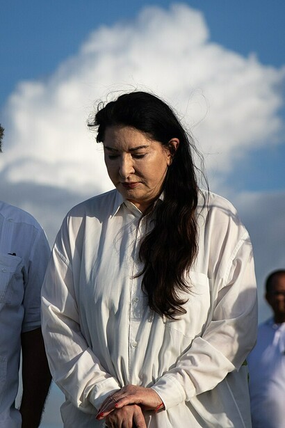 Marina Abramović en la presentación de “Generator”. Usina de Arte, Santa Terezinha (Pernambuco, Brasil)