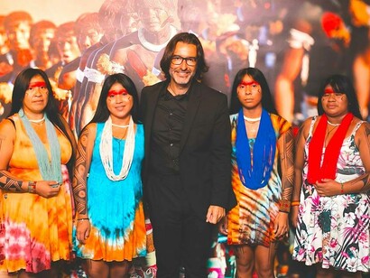 Ricardo Stuckert na inauguração da exposição