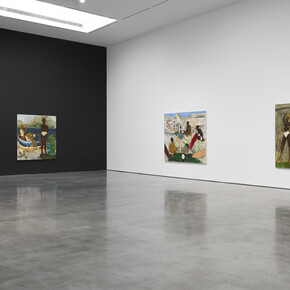 Gideon Appah, Beneath night and day, exhibition view. Courtesy of Pace Gallery