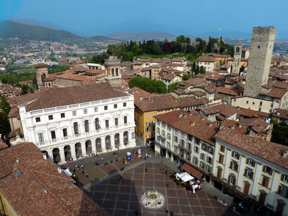 Bergamo, Piazza Vecchia, Italia
