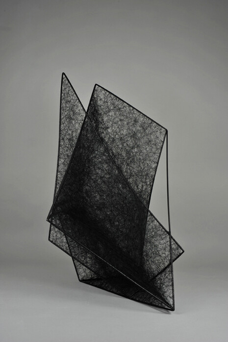 Chiharu Shiota, State of Being (Geometric Black Form), 2014