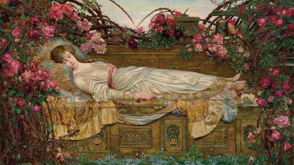 Archibald Wakley (1873–1906), «La Bella Durmiente», 1903, óleo sobre lienzo, colección privada