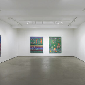 Slimen Elkamel, Ligne(s) de vie, exhibition view. Courtesy of Mariane Ibrahim Gallery