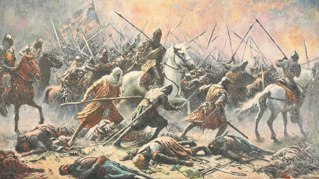 Roberto Ferrández, su obra galardonada: "El Cid y la gran batalla de Cuarte" 